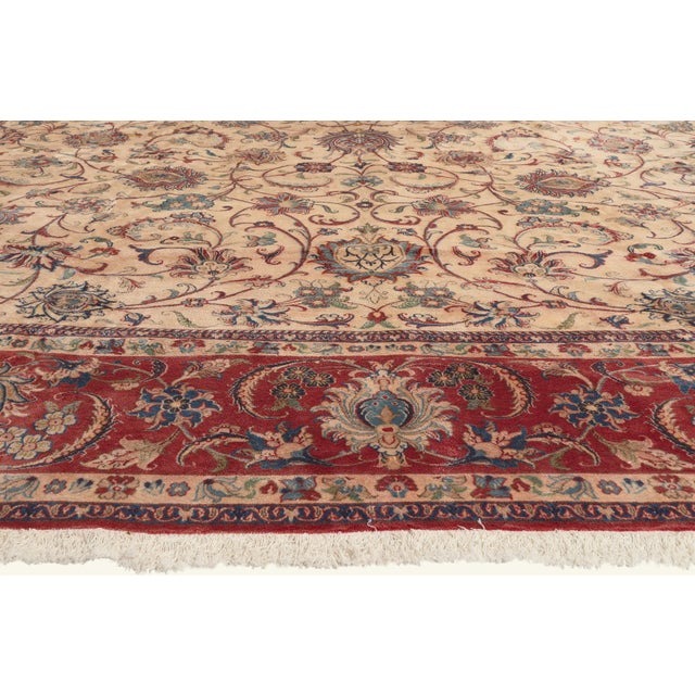 Vintage Persian Isfahan Rug, 13'00 X 19'00 For Sale - Image 4 of 10