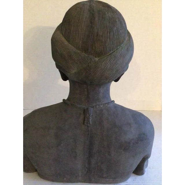1950s Stoneware Sculpture of Tribal Woman For Sale In New York - Image 6 of 11