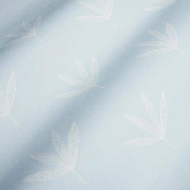 Schumacher Sample - Schumacher Rue Wallpaper in Sky For Sale - Image 4 of 4