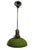 Gray Chrome Ceiling Lamp with Green Glass Shade, 1960s For Sale - Image 8 of 8