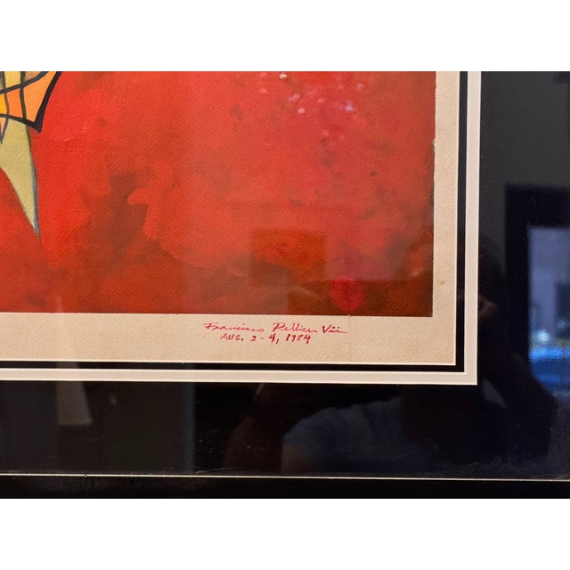 1980s 1980s Abstract Acrylic on Paper, “The Ruins of the Noble Soul” For Sale - Image 5 of 7