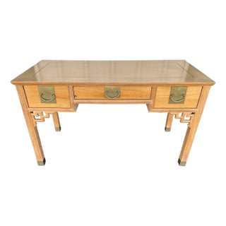 Bleached Asian Writing Desk- Dynasty Furniture by Transorient For Sale