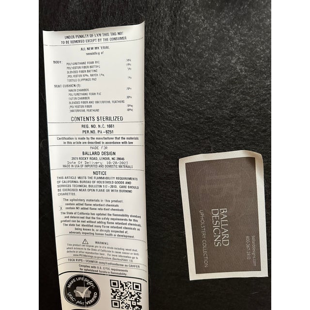 Two Shiloh Spool Chairs and Matching Ottomans by Ballard Designs With Hardwood Frames For Sale - Image 10 of 10