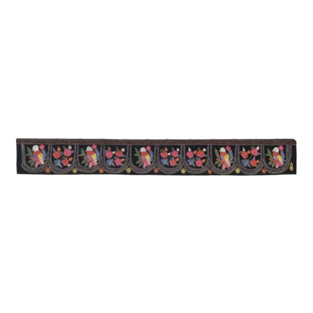 Animal Maotifs Suzani Velvet Table Runner For Sale
