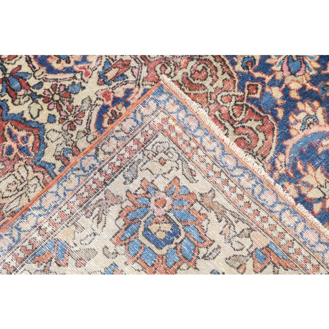 Antique Persian Isfahan Rug 4’2" X 6’7" For Sale - Image 11 of 12