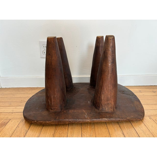Vintage Rustic African Senufo Stools - Set of 3 For Sale In San Francisco - Image 6 of 15