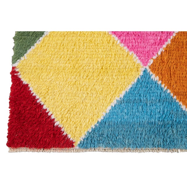 Textile 21st Century Modern Moroccan-Style Wool Rug For Sale - Image 7 of 13
