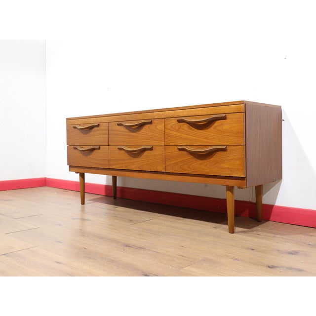 Mid Century Modern Vintage Teak Dresser Drawers by Stonehill Danish Style For Sale - Image 4 of 11