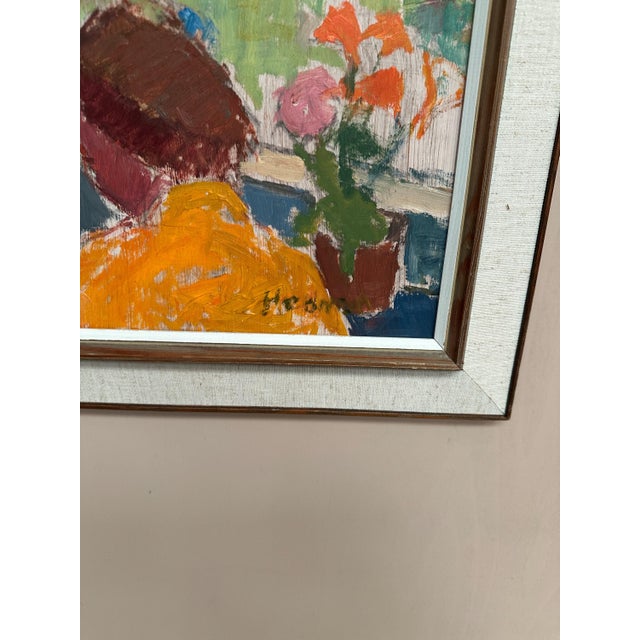 John Hedman, Balcony View, 1960s, Oil on Panel, Framed For Sale - Image 6 of 18