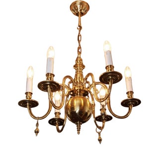 19th Century Bronze Chandelier For Sale