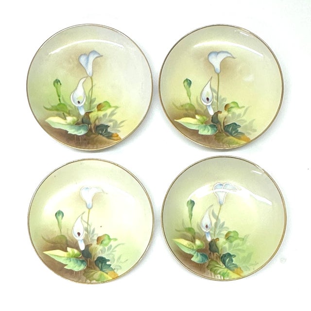 Apple Green & Mandarin Cottage Core Hand-Painted Wall Plate Curation - Group of 13 For Sale - Image 9 of 15