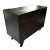 1950s Mid Century James Mont Styled Black Lacquered & Glass Bar Cabinet & Tv Stand For Sale - Image 5 of 12