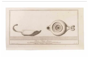 Giovanni Battista Casanova, Oil Lamp, Etching, 18th Century