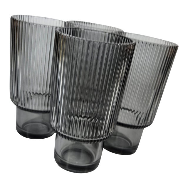 Gray Danish Modern Tumblers - Set of Four For Sale