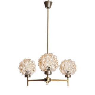 Bubble Chandelier attributed to Helena Tynell for Glashütte Limburg, Germany, 1960 For Sale