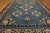 1980s Royal Blue Medallion Vintage Art Deco Modern Chinese Peking Room Size Rug For Sale - Image 4 of 15