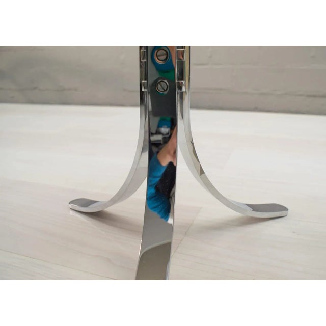 German Chrome & Smoked Glass Side Tables from Ronald Schmitt, 1960s, Set of 2 For Sale - Image 14 of 15