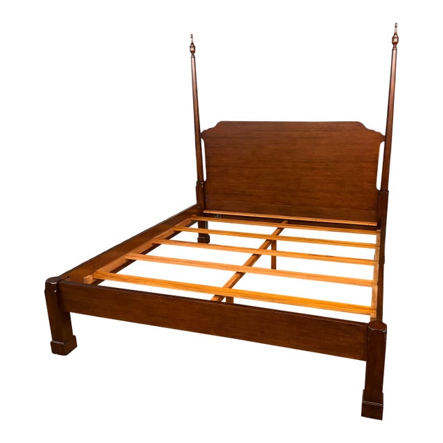 Traditional King Size Pencil Post, Two Post Bed by Leighton Hall - Showroom Sample For Sale
