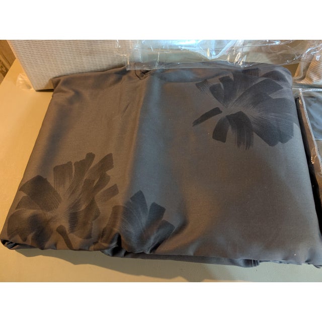Yves Saint Laurent Yves Saint Laurent Pom.Pom Duvet Shams Calvin Klein Fitted Sheet Dust Ruffle Set Discontinued For Sale - Image 4 of 15