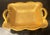 Pickard China Vintage Pickard Etched Gold Rose Chintz Handled Tray - Hollywood Regency For Sale - Image 4 of 12