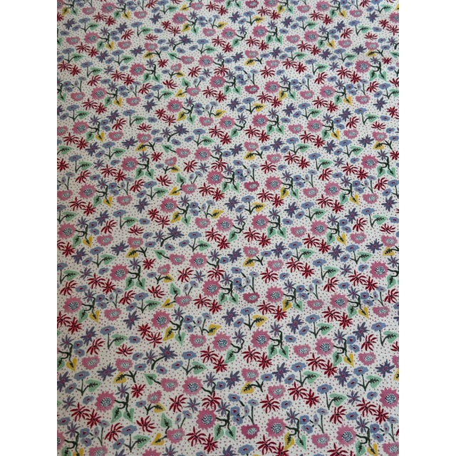 Traditional Schumacher 180170 Calico Sprezzatura Fabric 8 1/2 Yards For Sale - Image 3 of 6