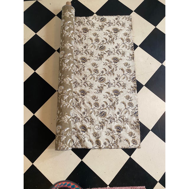 Kravet Design Blue Floral Botanical Fabric 8 + yards. Wyzenbeck Cotton Duck 30,000 rubs. High Durability. 46% Cotton. 31%...