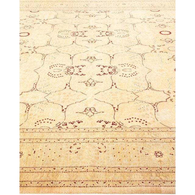 Solo Rugs Vintage Moroccan Hand Knotted Wool Area Rug, Beige - 8'2" X 10'6" For Sale - Image 4 of 9