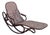 Late 19th Century Vienna Secession Bent Oak & Cane Chaise Lounge Rocker No.7500 Attributed to Gebrüder Thonet For Sale