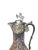 Metal 1900s Victorian Cut-Crystal and Silverplate Claret Jug With Lion Finial and Bacchus Spout For Sale - Image 7 of 11