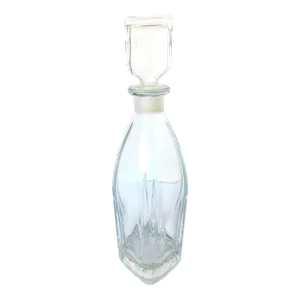 Vintage Clear Crystal Wine, Whiskey, Liquor, Drink Decanter