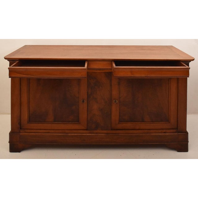 Large Antique French Louis Philippe Walnut Cupboard, 19th Century For Sale - Image 4 of 15