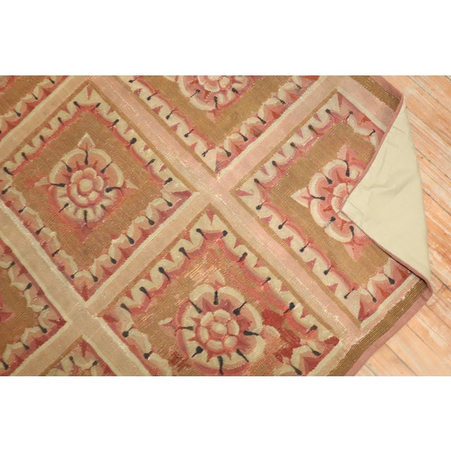 19th Century 18th Century Zabihi Collection French Aubusson - 5'6" x 7'4" For Sale - Image 9 of 12