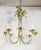 1950s Eight-Arm Italian Solid Brass Flower Chandelier For Sale - Image 11 of 13