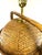 1960s Mid-Century Modern Woven Rattan Basket Table Lamp With Brass Hardware For Sale - Image 13 of 14