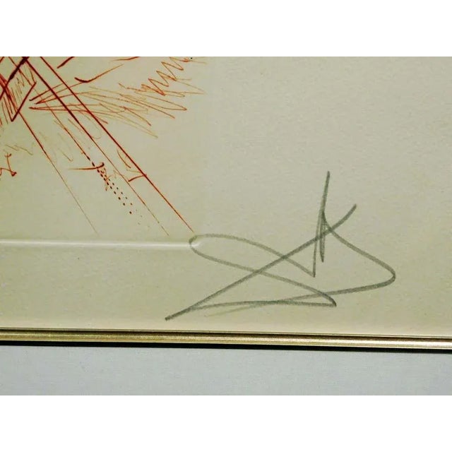 Paper 1970s Salvador Dali "Return of Ulysses" Print Hand Signed by Dali For Sale - Image 7 of 9