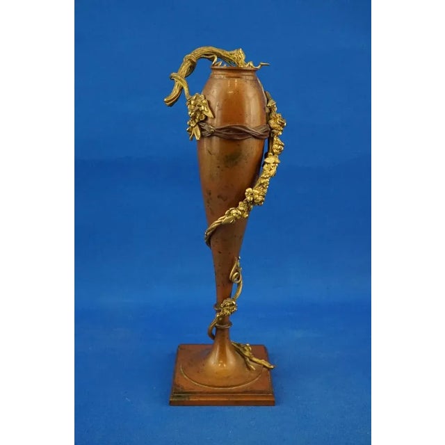 Vintage Vase in Bronze by Julius Theodor Kalmar, 1920s For Sale - Image 6 of 18