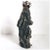 French Painted Wood, Silver and Sapphire Crowned Madonna Figure For Sale - Image 4 of 12