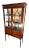 Edwardian Mahogany Vitrine Cabinet For Sale