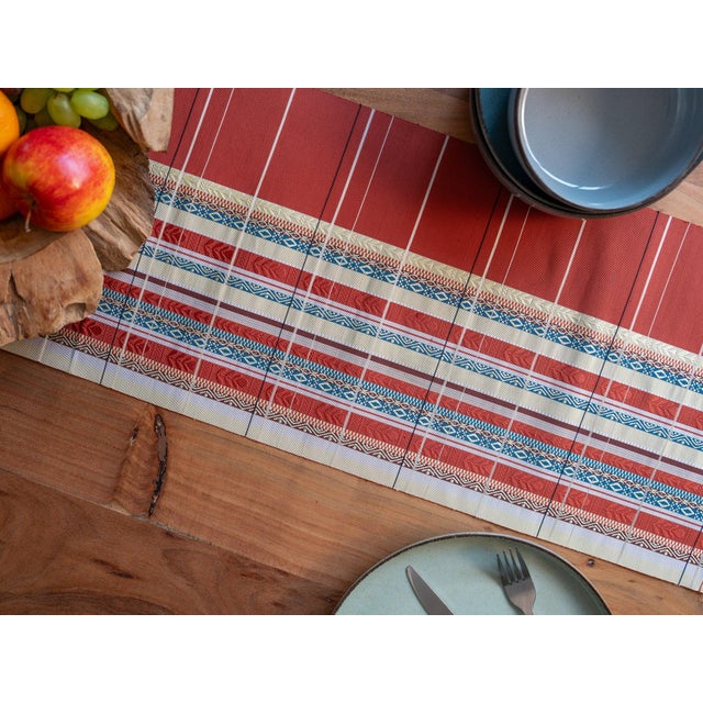 Contemporary Japanese Ceremonial Silk Table Runner by Renaras For Sale - Image 3 of 7