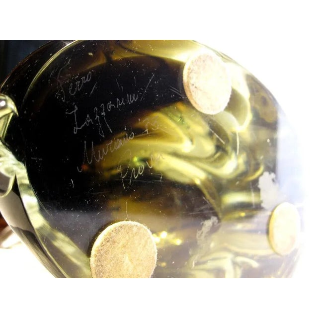 1970s Vintage Murano Glass Horse Head Signed Sculpture For Sale - Image 4 of 6