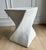 Contemporary Vintage Late 1970s / 1980s Postmodern Sculptural Twist Form Side Table or Pedestal in Plaster Finish For Sale - Image 3 of 10