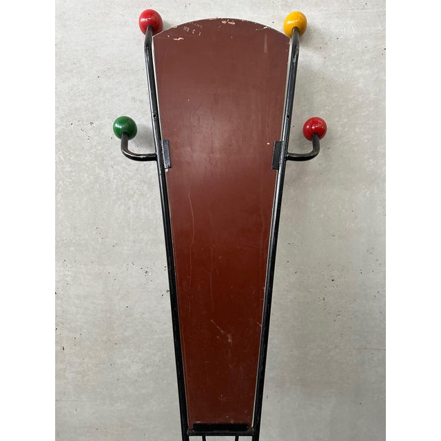 Vintage Atomic Coat Rack attributed to Roger Feraud, 1950s For Sale - Image 3 of 12