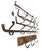 Antique Hangers in Wrought Iron & Wood, Set of 5 For Sale - Image 10 of 13