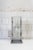 Sculptural table lamp with metal frame and Murano glass shades with etched filaments. Designer Toni Zuccheri Manufacturer...