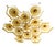Fabio Ltd 21st Century Beehive Polished Brass Amber Bubbles Murano Flush Mount by Fabio LTD For Sale - Image 4 of 7