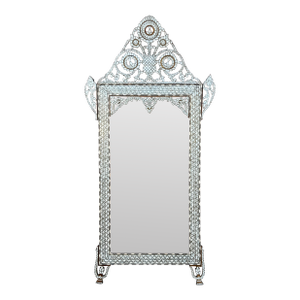 Antique Mother of Pearl Inlaid Moorish Style Mirror
