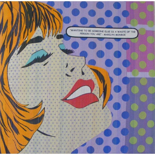 2010s 'Cover Girl 3' Fused Collage on Cotton Panel by Bethan Ash 2017 For Sale - Image 5 of 5