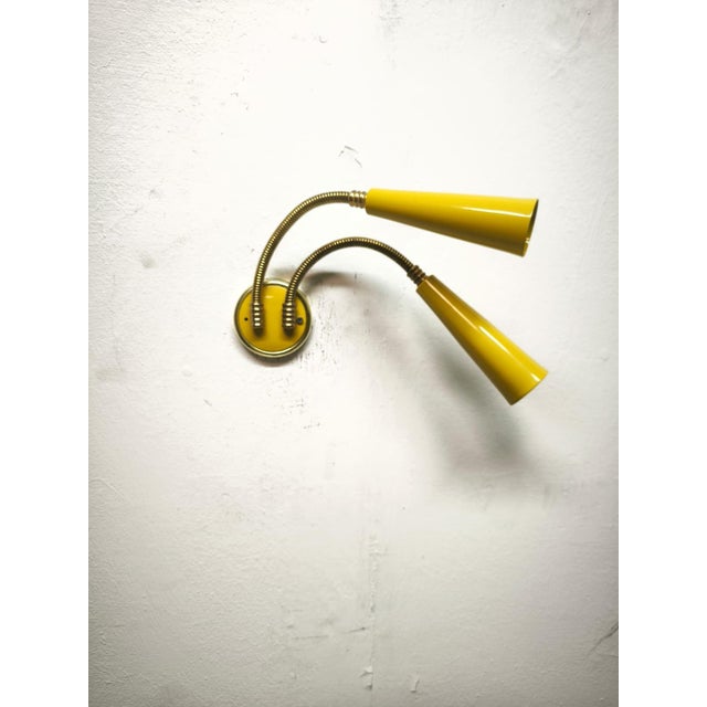 2-Light Sputnik Wall Lamp with Adjustable Arms, 1960s For Sale - Image 11 of 12