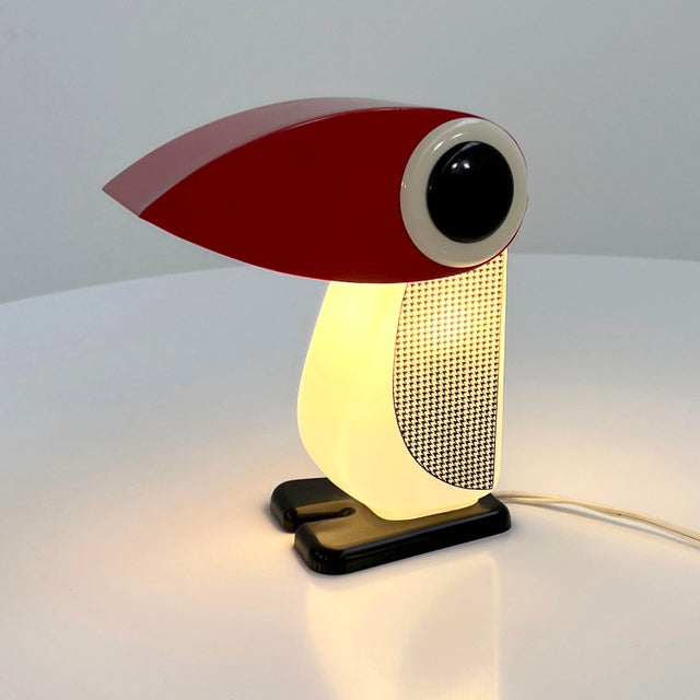Penguin Table Lamp attributed to Fernando Cassetta for Tacman, 1970s For Sale - Image 6 of 10