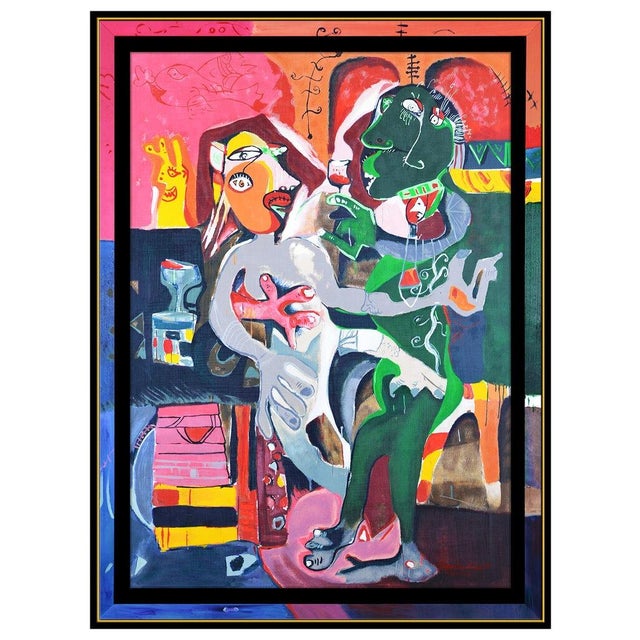 Cubism 1990s Summer in Europe, Alexandra Nechita For Sale - Image 3 of 5